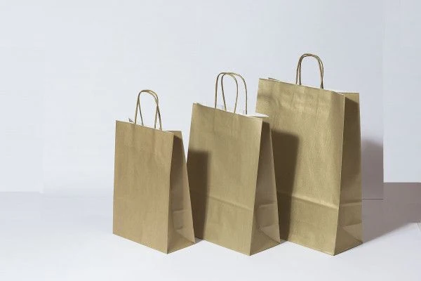 Papperskassar Guld 22+10x31cm Kraft Papper 90 gram (50 st) [PAM2231GO]