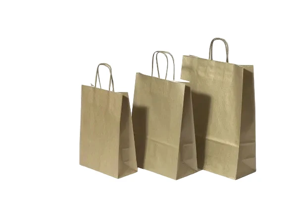 Papperskassar Guld 18+8x22cm Kraft Papper 90 gram (50 st) [PAM1822GO]