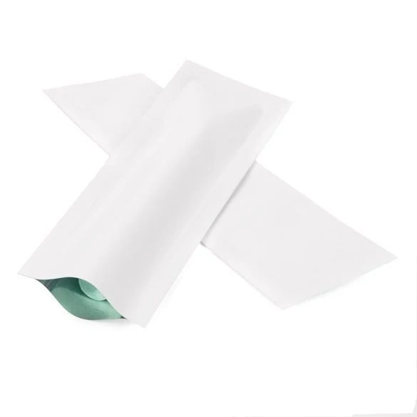 Plastpåsar Matt Vit 3,8x12,7cm Förslutbar permanent stängning (100 st) [CRB5W]