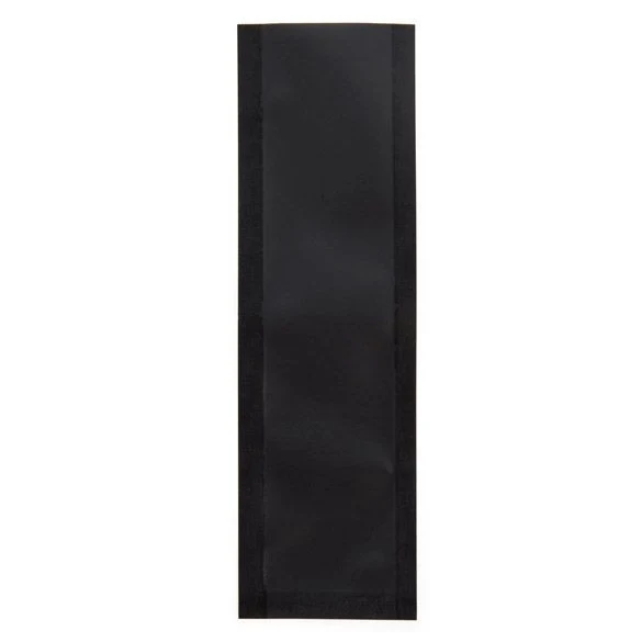 Plastpåsar Matt Svart 3,8x12,7cm Förslutbar permanent stängning (100 st) [CRB5B]