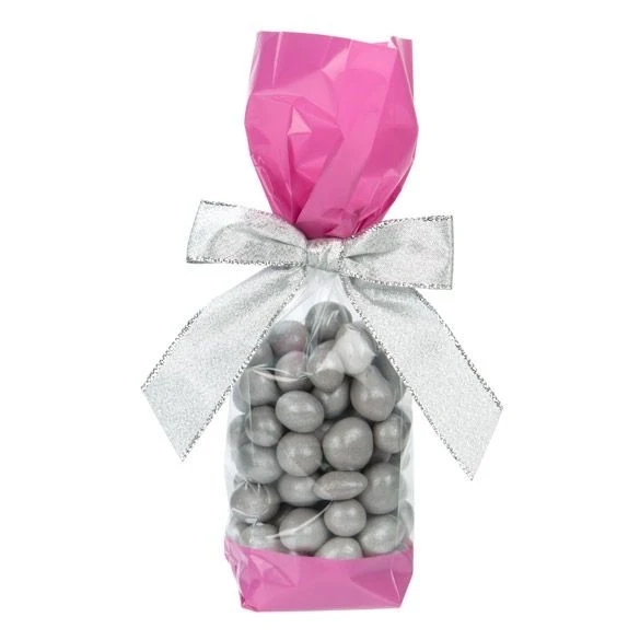 Tryckta Påsar Rosa 5,1x4,8x24,1cm med Sidoinvik (100 st) [G1PK]