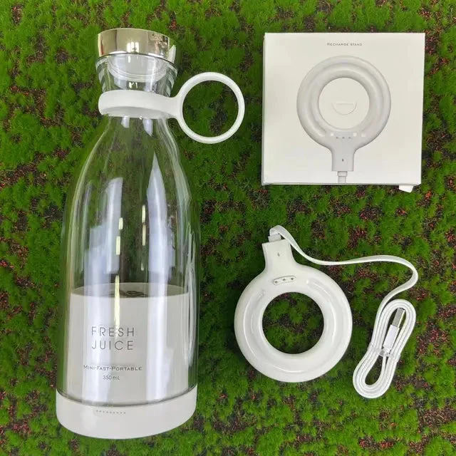 Wireless 4 Blades Juicer - Portable USB Rechargeable Blender