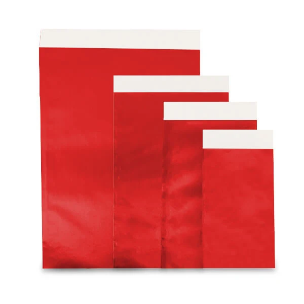 Röda lyxiga presentpåsar 17x25cm (1000 st) [FP-FPK089]