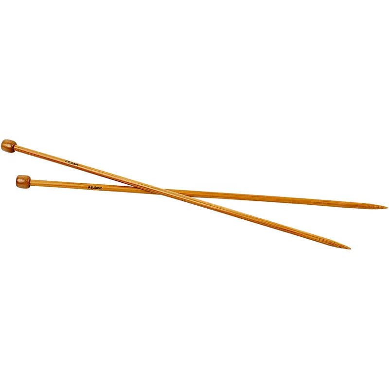 Stickor, L: 35 cm, stl. 6 mm, 1 par [HOB-42287]
