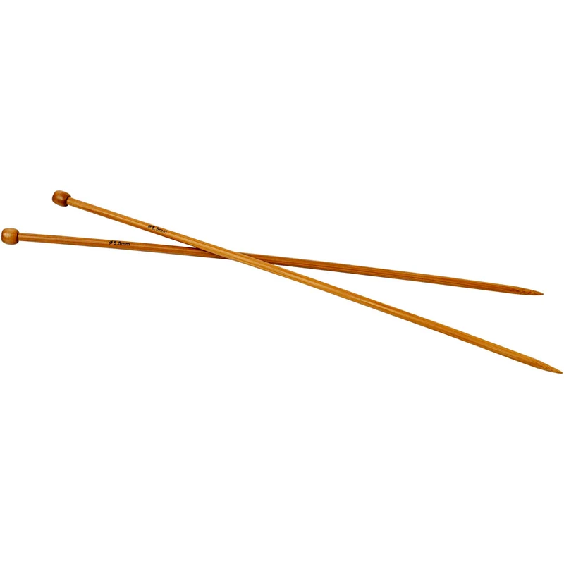 Stickor, L: 35 cm, stl. 5,5 mm, 1 par [HOB-42286]