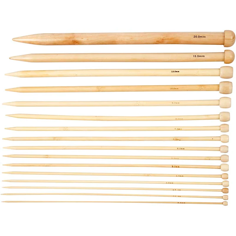 Stickor, L: 35 cm, stl. 2,5-20 mm, 16 par/ 1 förp. [HOB-42267]