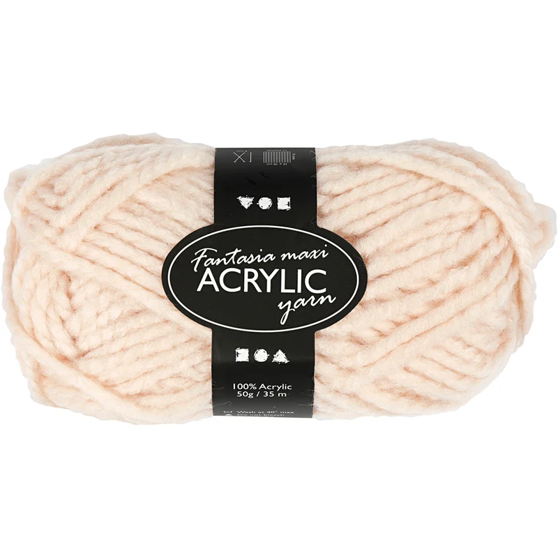 Fantasia Akrylgarn, L: 35 M, Maxi, pulver, 50 g/ 1 nystan [HOB-421869]