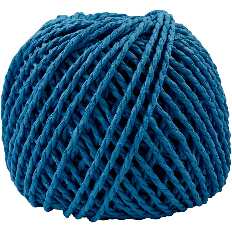 Paperyarn, tjocklek 2,5-3 mm, mörkblå, 150 g, 40 m/ 1 nystan [HOB-41730]