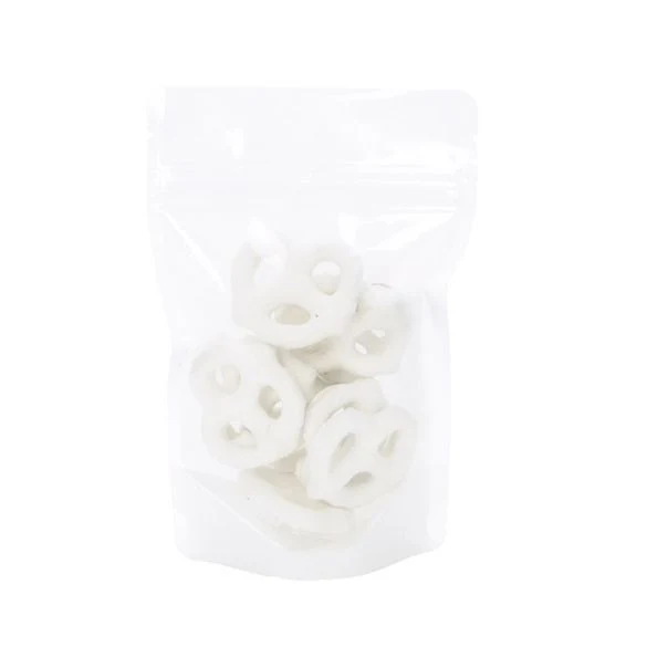 Stå upp påsar Rispapper Transparent/Vit 10,2x6x15,2cm | 57 gram (100 st) [ZBGR2WC]
