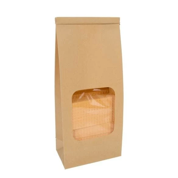 Kraftpåsar Brun med stängning 10,8x6,4x26,7cm (100 st) [TTW2K]