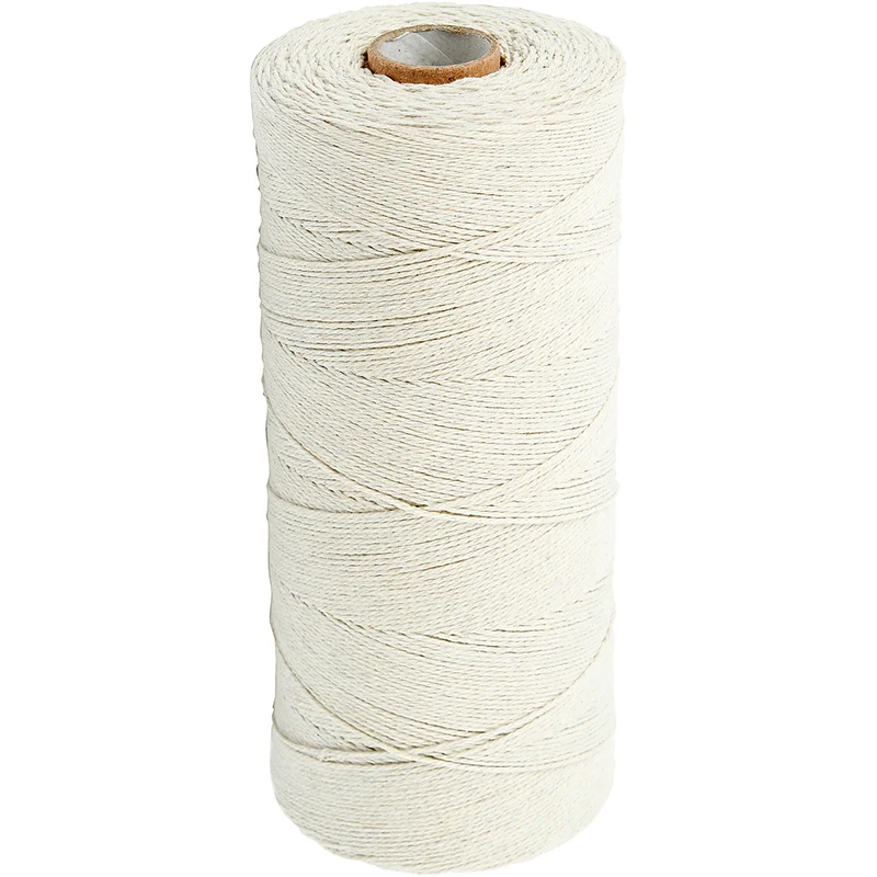 Knytgarn, L: 700 M, Extra tunn kvalitet 12/6, ca. 1 mm, ljusnatur, 250 g/ 1 nystan [HOB-41570]