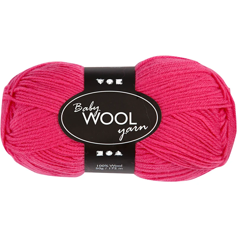 Babygarn, L: 172 M, cerise, 50 g/ 1 nystan [HOB-41342]