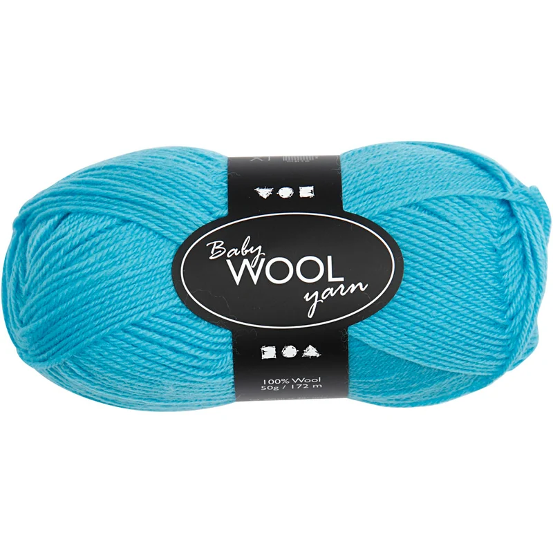 Babygarn, L: 172 M, turkos, 50 g/ 1 nystan [HOB-41335]