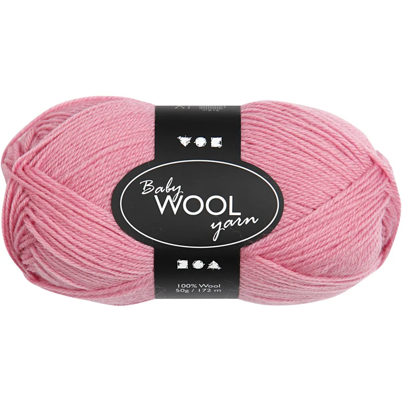 Babygarn, L: 172 M, mörkrosa, 50 g/ 1 nystan [HOB-41325]