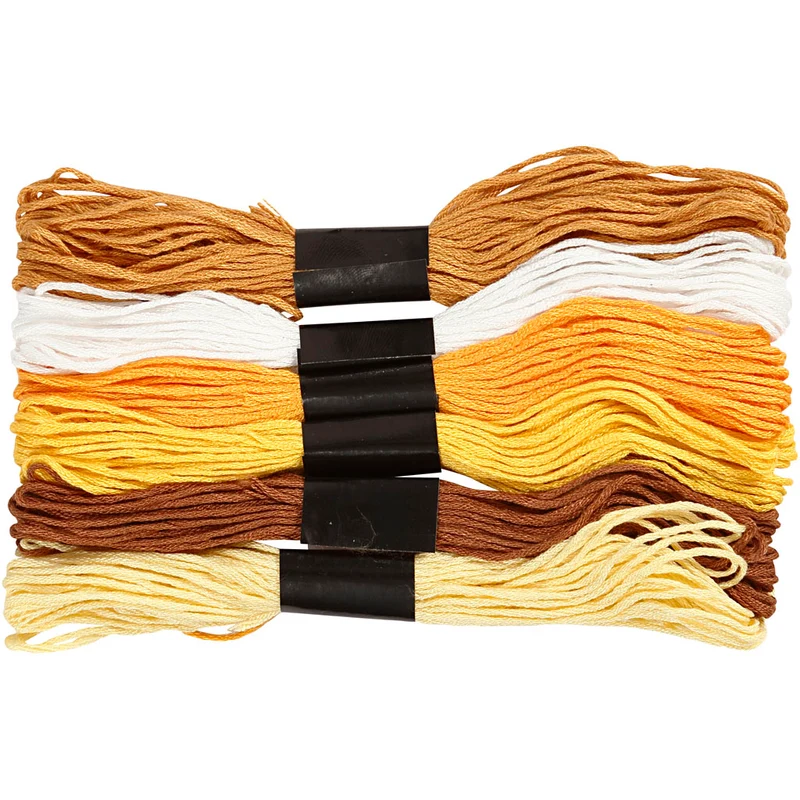 Broderitråd, tjocklek 1 mm, gyllen, 6 bunt/ 1 förp. [HOB-412700]