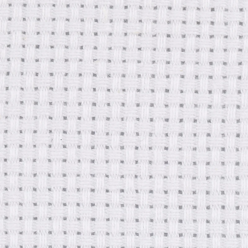 Aida broderiväv, stl. 50x50 cm, 43 rutor per 10 cm, vit, 1 st. [HOB-412652]