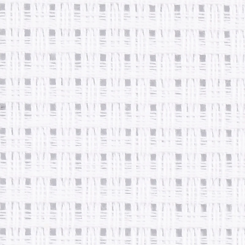 Aida broderiväv, stl. 50x50 cm, 24 rutor per 10 cm, vit, 1 st. [HOB-412612]