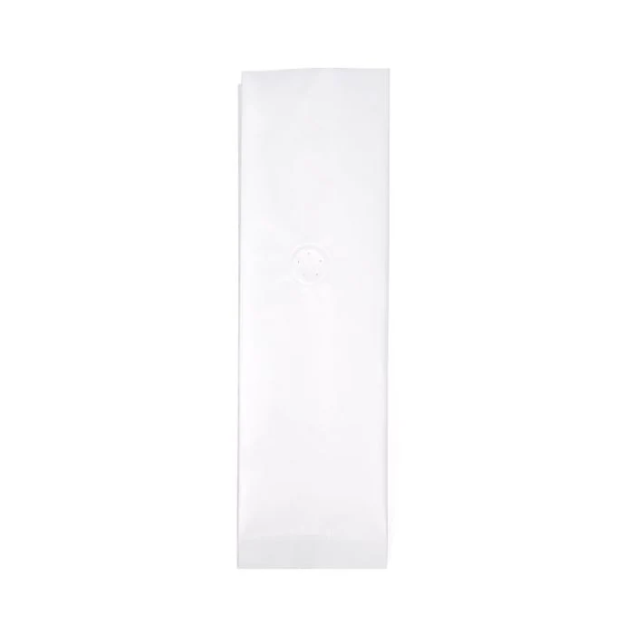Kaffepåsar Matt Vit med Ventil 8,5x6,5x33 cm 450 gram (50 st) [SGC2WM]