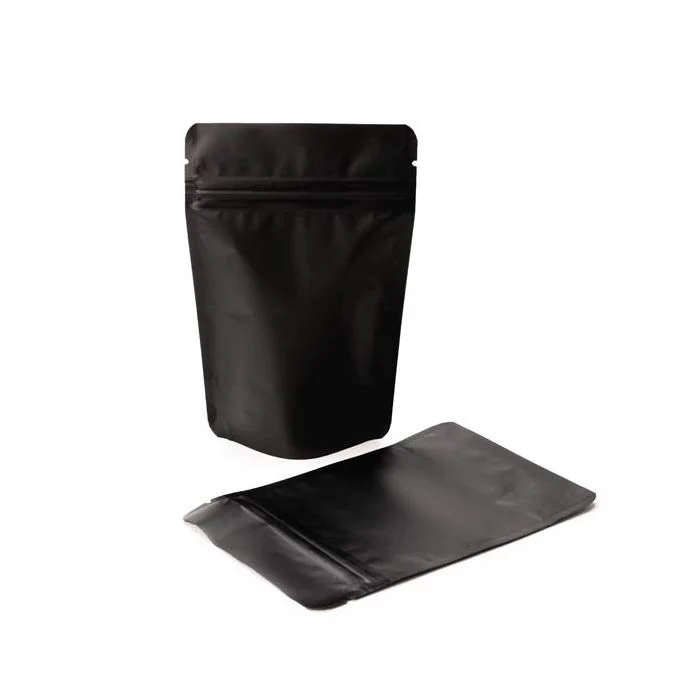 Stå upp påsar Matt Svart 10x6x15cm | 57 gram (100 st) [ZBGM2MB]