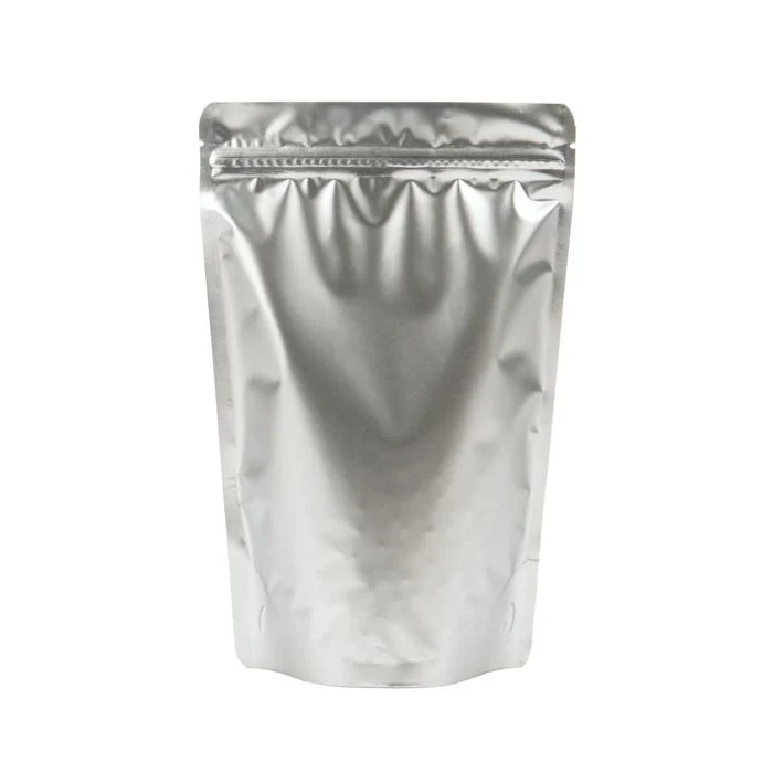 Stå upp påsar Silver 15x9x23,2cm | 312 gram (100 st) [ZBGM7S]