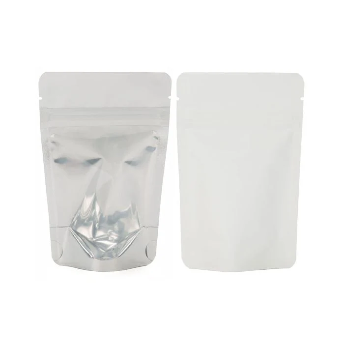 Stå upp påsar Transparent/Vit 17x9x28,5cm | 340 gram (100 st) [ZBGW4]