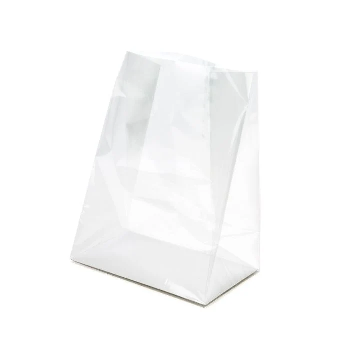 Cellofanpåsar med botten 17,8x10,2x22,9cm med pappersinsats (100 st) [FGPBH8]