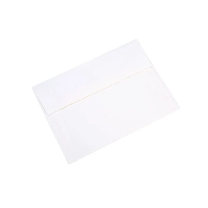 Kuvert med dekorerad Kanter Vit 16,5x12cm Neenah Teton (50 st) [EN10]