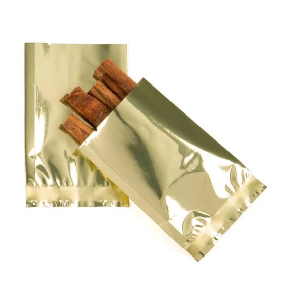 Plastpåsar Guld 5x7,5cm Metalliserad och förseglingsbart (100 st) [SMB23SG]