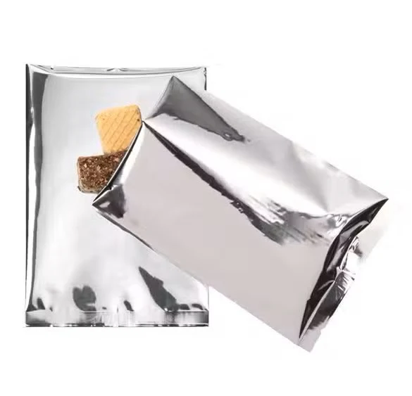 Plastpåsar Silver 12,7x17,8cm Metalliserad och förseglingsbart (100 st) [SVP57S]
