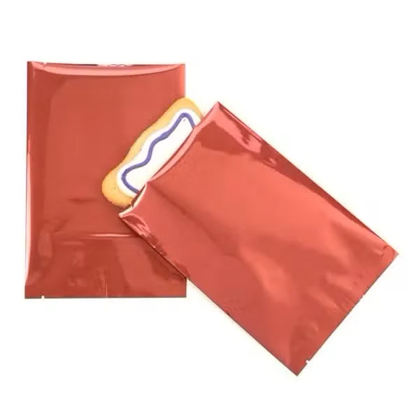 Plastpåsar Röd 12,7x17,8cm Metalliserad och förseglingsbart (100 st) [SVP57R]