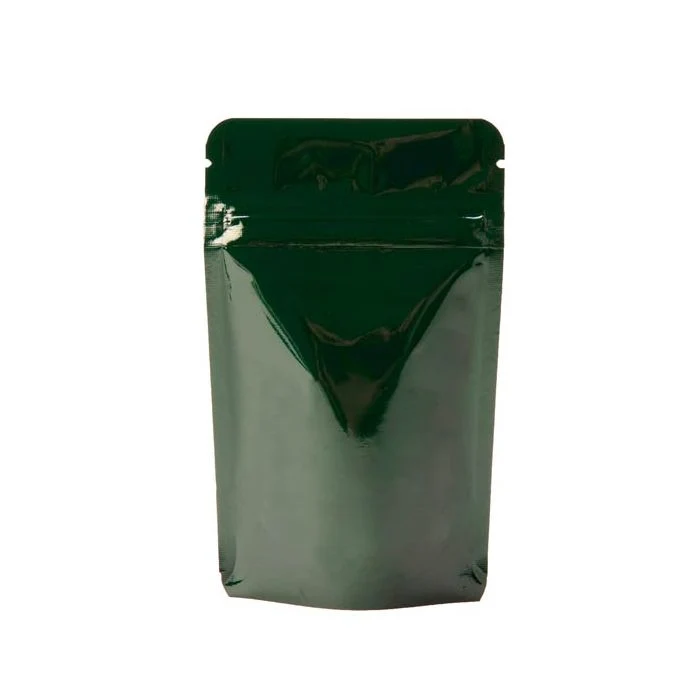 Stå upp påsar Mörkgrön 8x5x13cm | 28 gram (100 st) [ZBGM1HG]