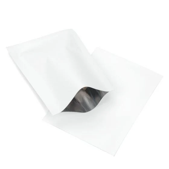 Plastpåsar Vit 9x9,5cm Förslutbar permanent stängning (100 st) [CRB2W]