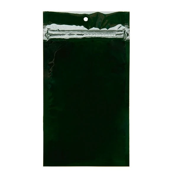 Blixtlåspåsar Grön 12,5x21cm Metalliserad (100 st) [HZBB6HG]