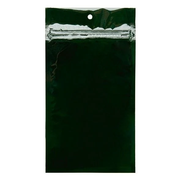 Blixtlåspåsar Grön 10,2x16,5cm Metalliserad (100 st) [HZBB5HG]