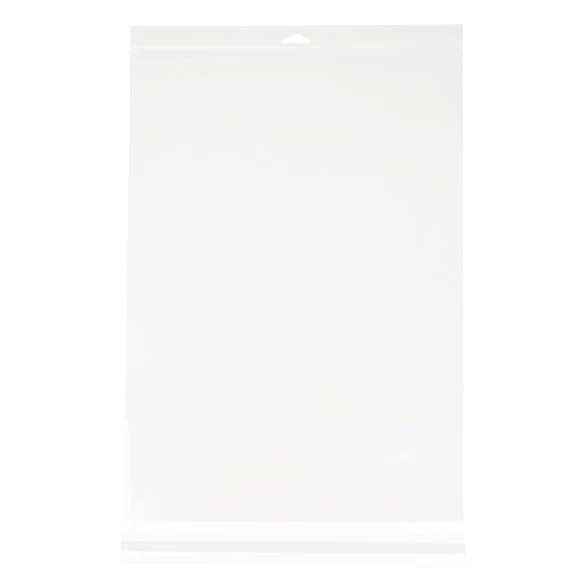 Cellofanpåsar med Eurohål 34,1x48,9cm Transparent med Tejpremsa (100 st) [HB1319]