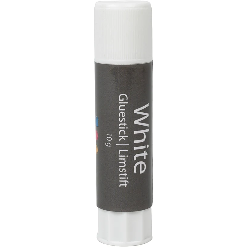 Vitt limstift, rund, 10 g, 1 st. [HOB-39044]