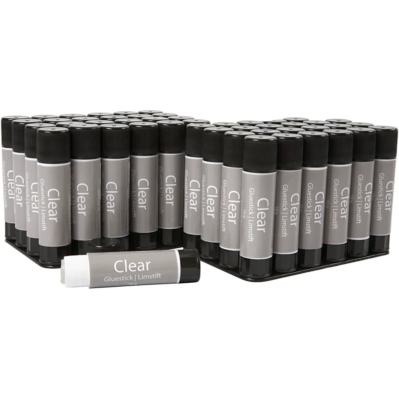 Clear Limstift, rund, 10 g, 48 st./ 1 förp. [HOB-39040]