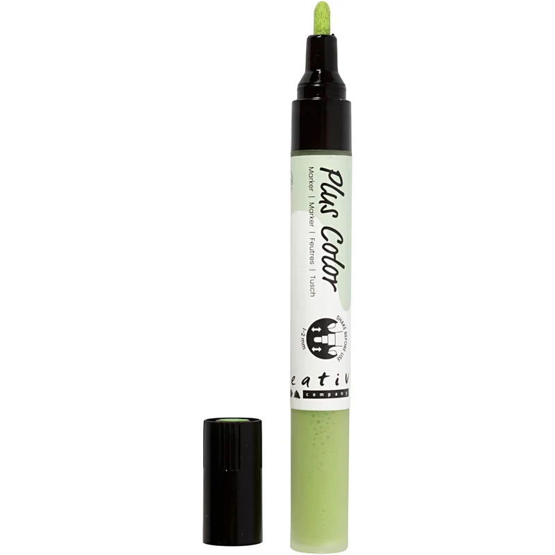 Plus Color Tusch, L: 14,5 cm, spets 1-2 mm, leaf green, 5,5 ml, 1 st. [HOB-39808]