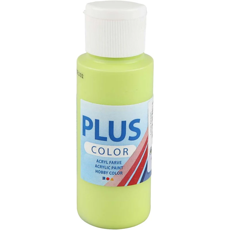 Plus Color Hobbyfärg, limegrön, 60 ml/ 1 flaska [HOB-39669]