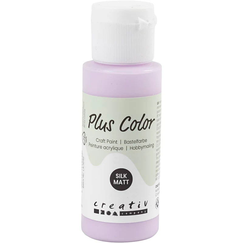 Plus Color Hobbyfärg, pale lilac, 60 ml/ 1 flaska [HOB-39665]