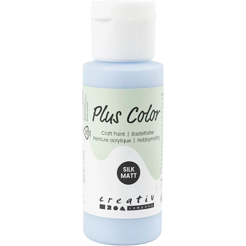 Plus Color Hobbyfärg, ljusblå, 60 ml/ 1 flaska [HOB-39664]