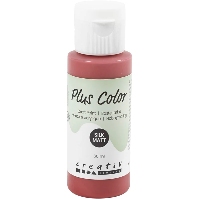 Plus Color Hobbyfärg, gml. röd, 60 ml/ 1 flaska [HOB-39660]
