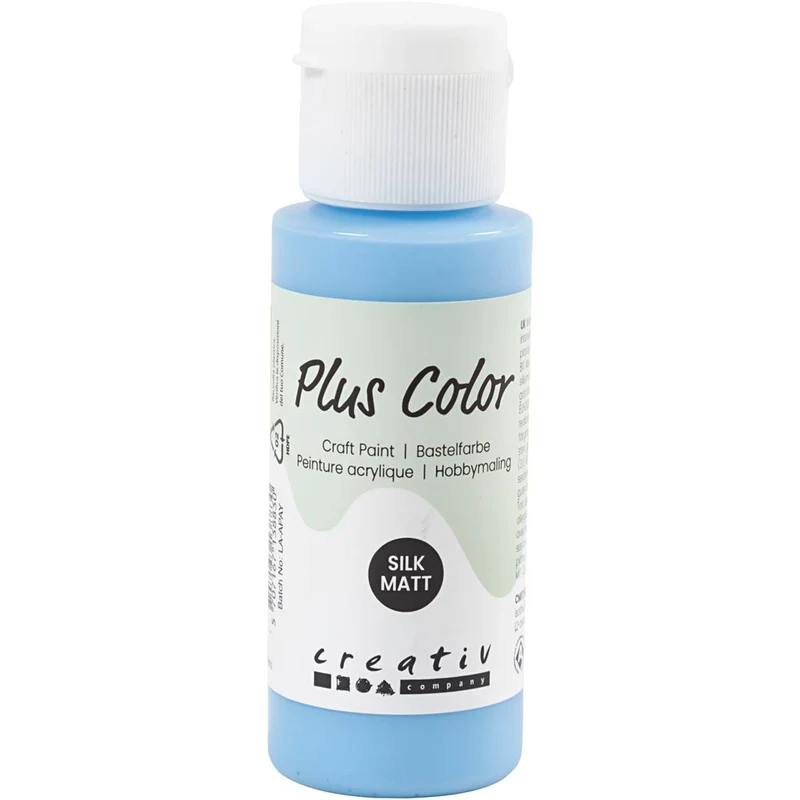 Plus Color Hobbyfärg, himmelsblå, 60 ml/ 1 flaska [HOB-39643]