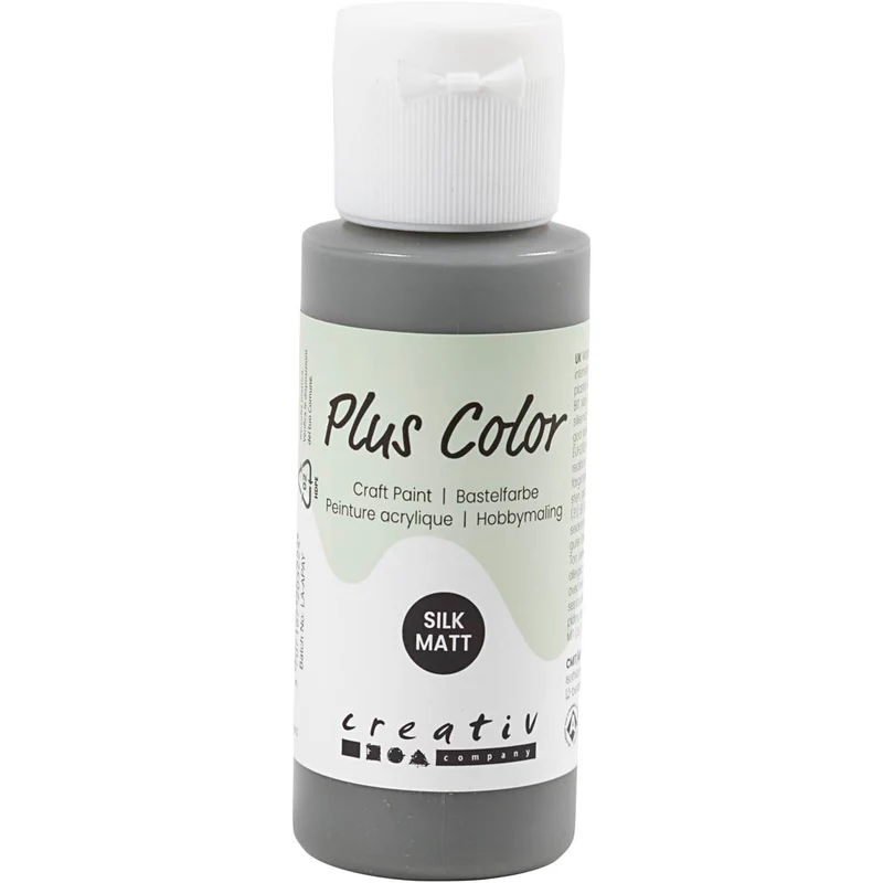 Plus Color Hobbyfärg, mörkgrå, 60 ml/ 1 flaska [HOB-39641]