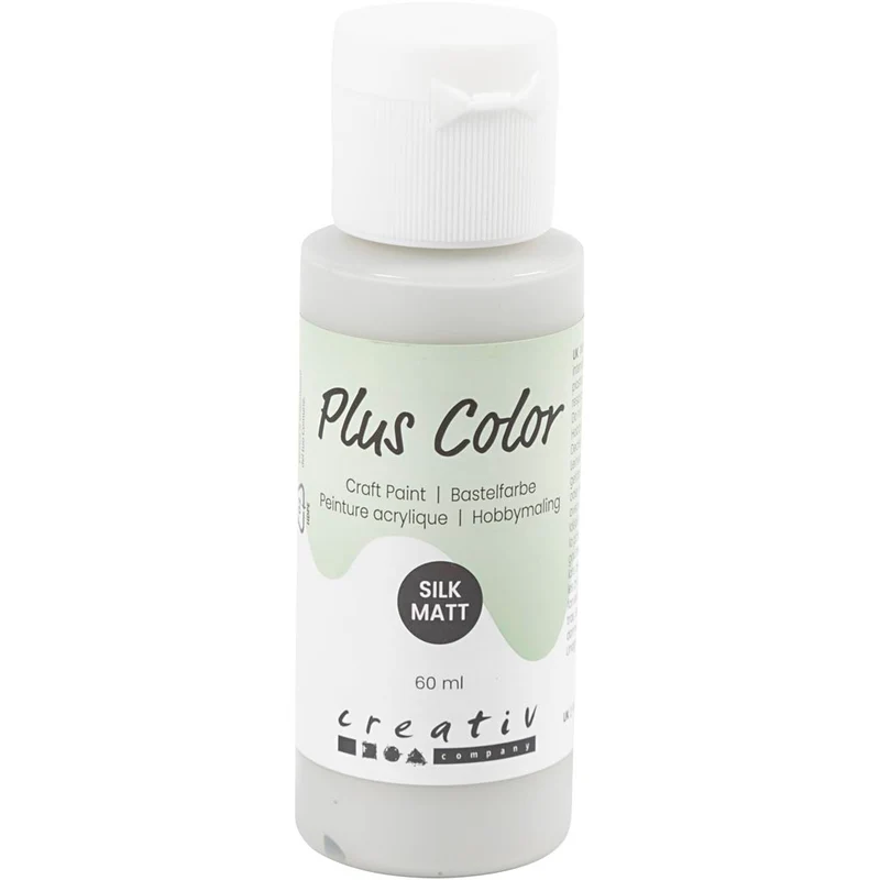 Plus Color Hobbyfärg, ljusgrå, 60 ml/ 1 flaska [HOB-39639]