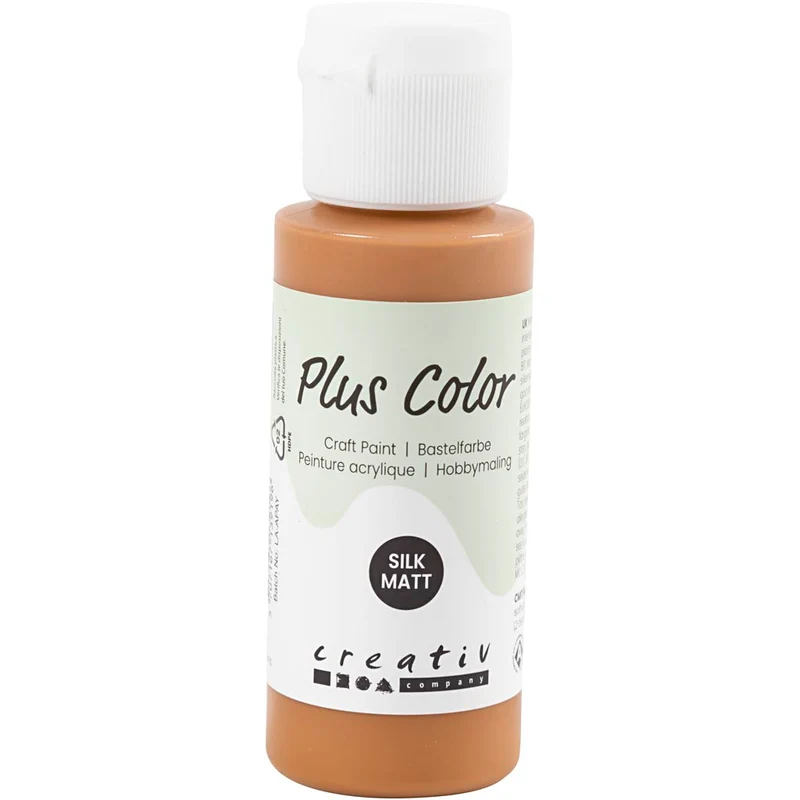Plus Color Hobbyfärg, raw sienna, 60 ml/ 1 flaska [HOB-39636]