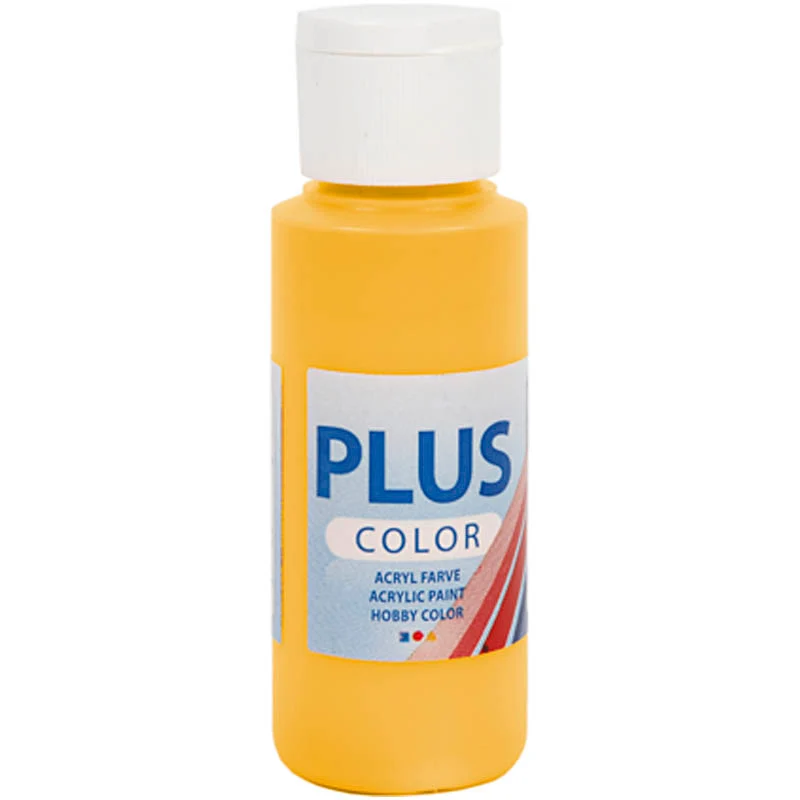 Plus Color Hobbyfärg, yellow sun, 60 ml/ 1 flaska [HOB-39632]