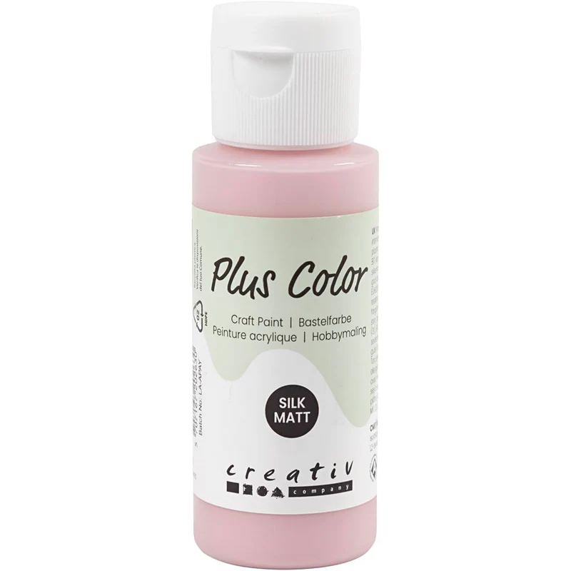 Plus Color Hobbyfärg, dusty rose, 60 ml/ 1 flaska [HOB-39620]