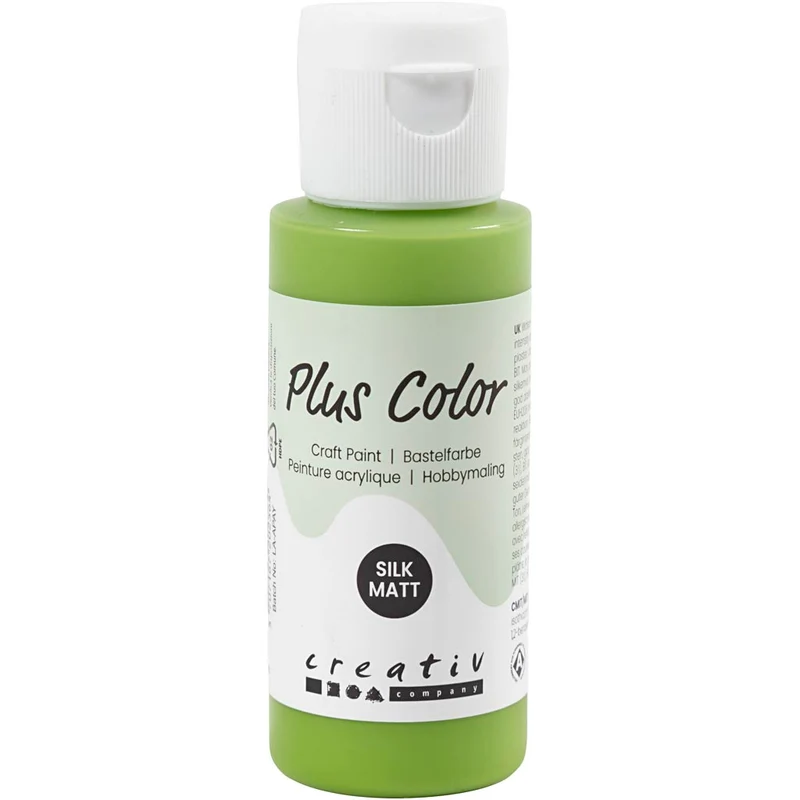 Plus Color Hobbyfärg, leaf green, 60 ml/ 1 flaska [HOB-39608]