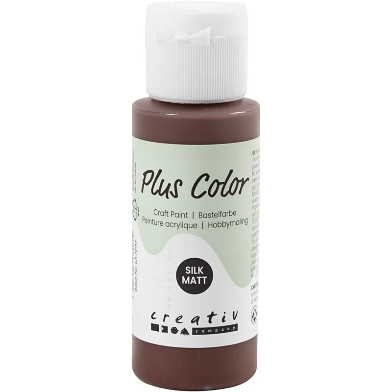 Plus Color Hobbyfärg, chocolate, 60 ml/ 1 flaska [HOB-39601]
